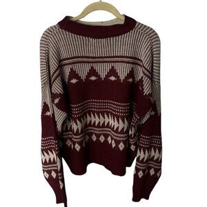 Vintage McGregor Sweater Size Large Red 48 in Chest Long Sleeve Pullover Mens